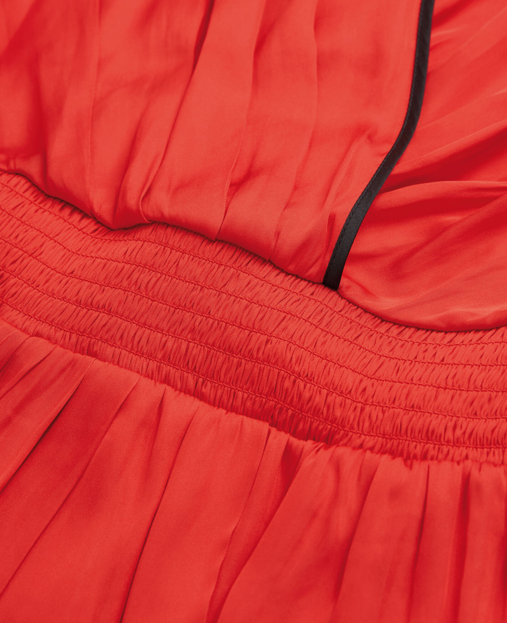 The Kooples WOMEN RED long red satin dress