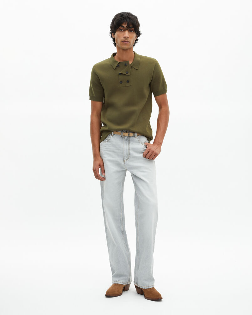 The Kooples HOMME null pull en maille kaki