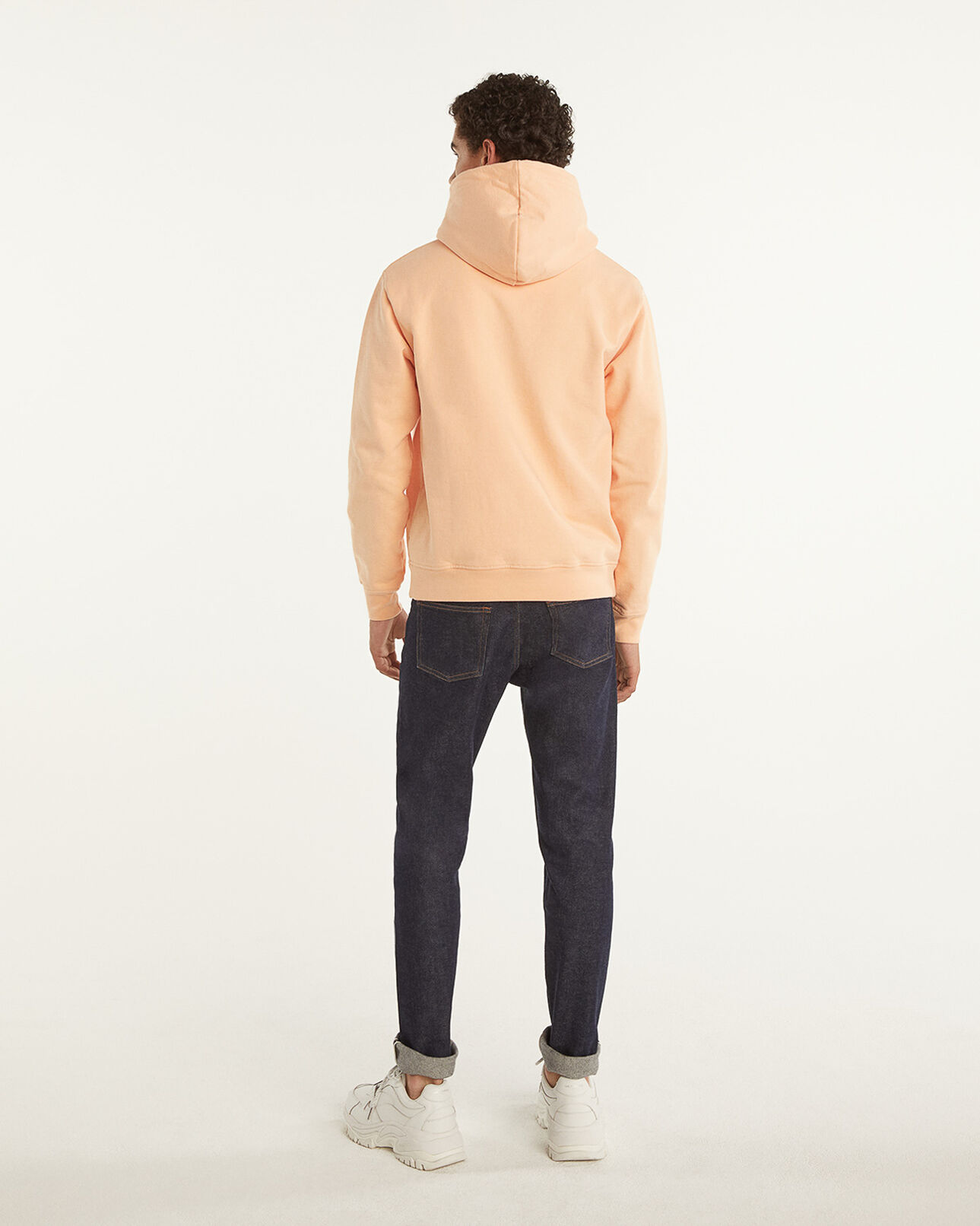 The Kooples HOMME PRAIRIE SUNSET sweatshirt orange à logo