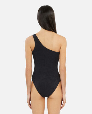 The Kooples WOMEN BLACK the kooples x luz one-piece asymmetric swimsuit black