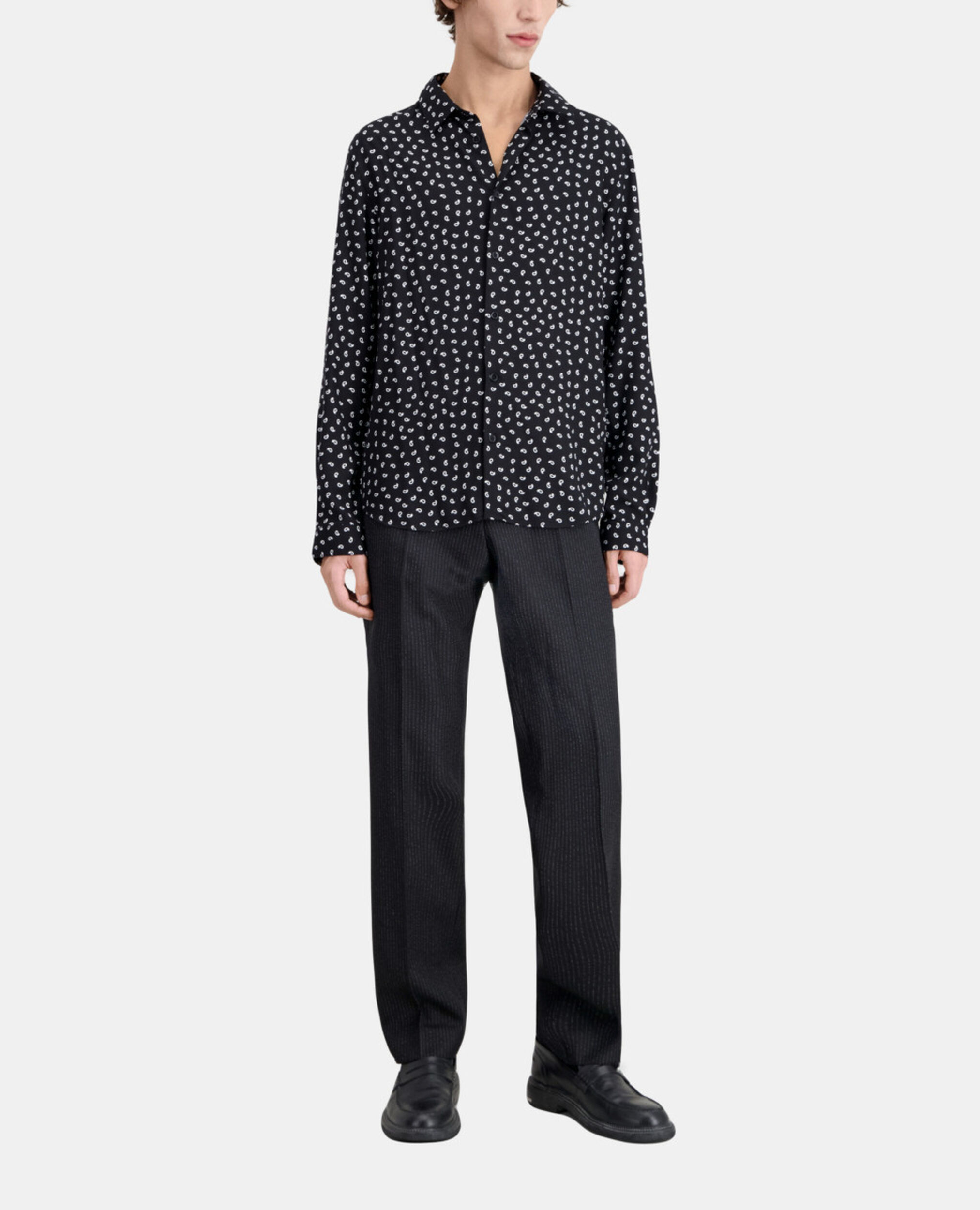 Chemise imprimée, BLACK WHITE, hi-res image number null