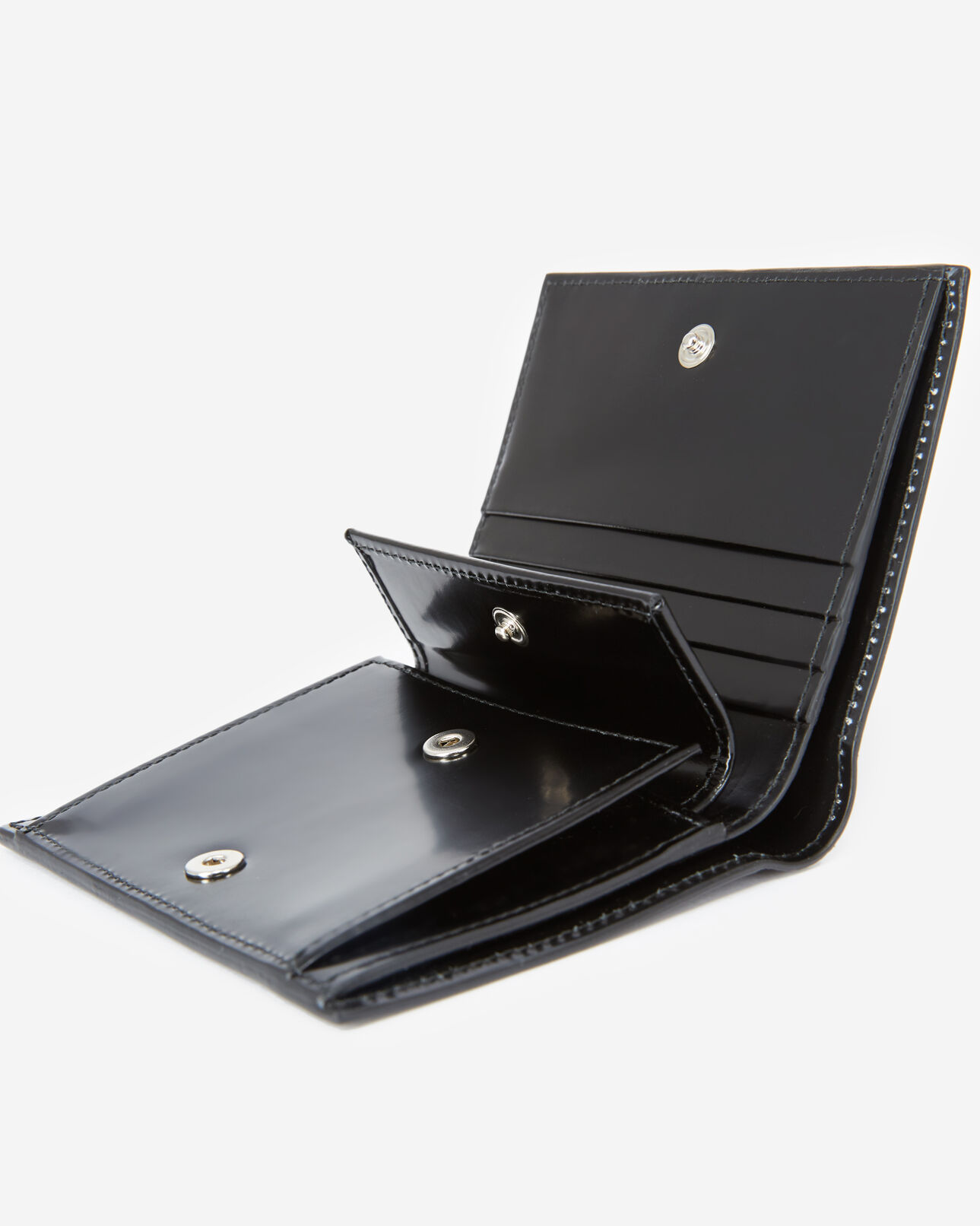 The Kooples FEMME BLACK portefeuille cuir noir