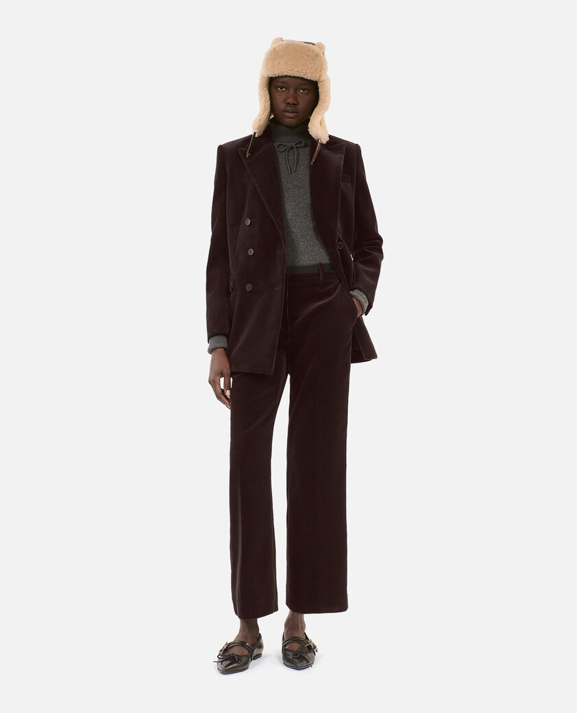 The Kooples MIXTE BROWN chapka en peau lainée marron