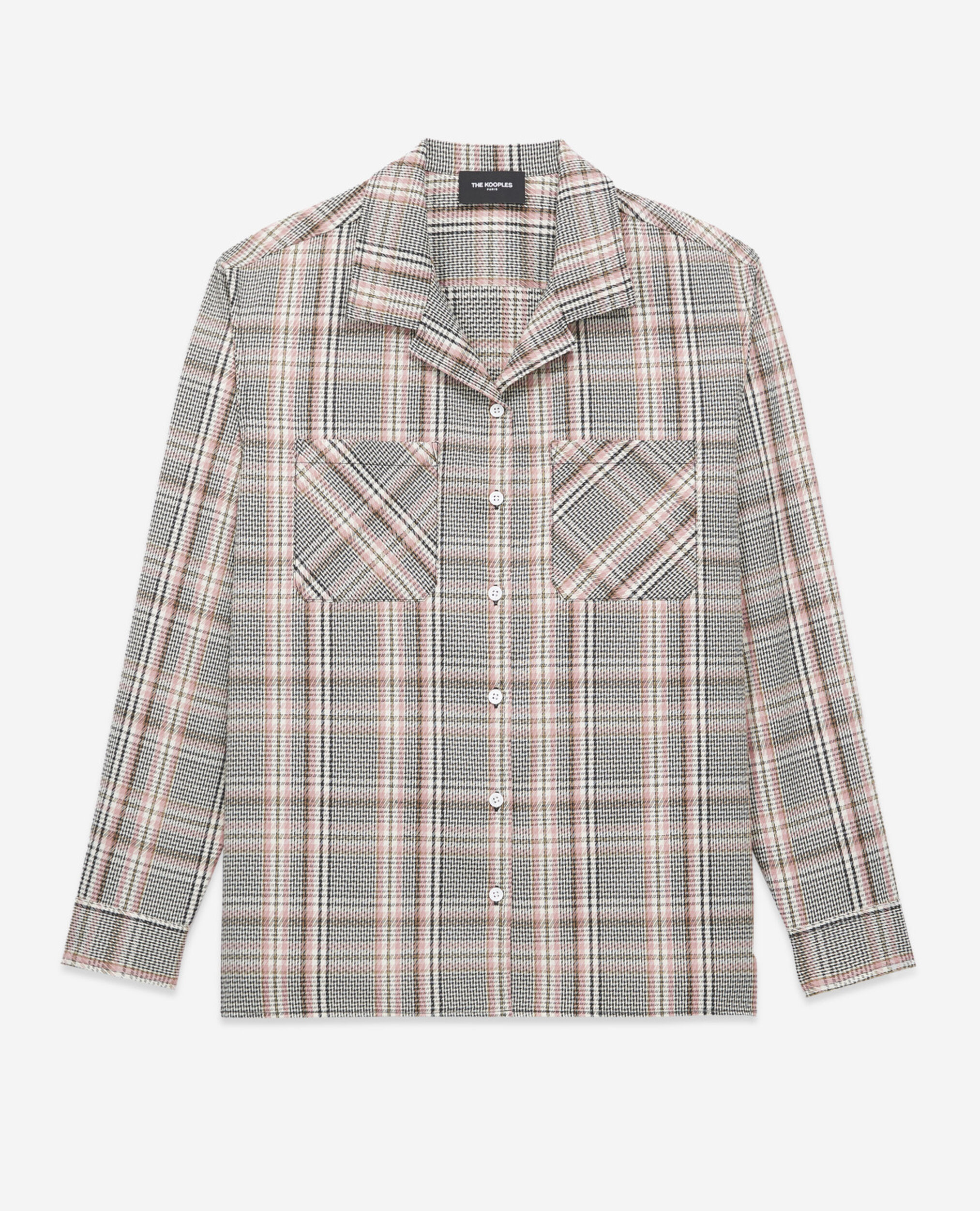 Women’s pink - black oversized checked shirt, PINK, hi-res image number null