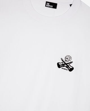 The Kooples H WHITE t-shirt with white flocking