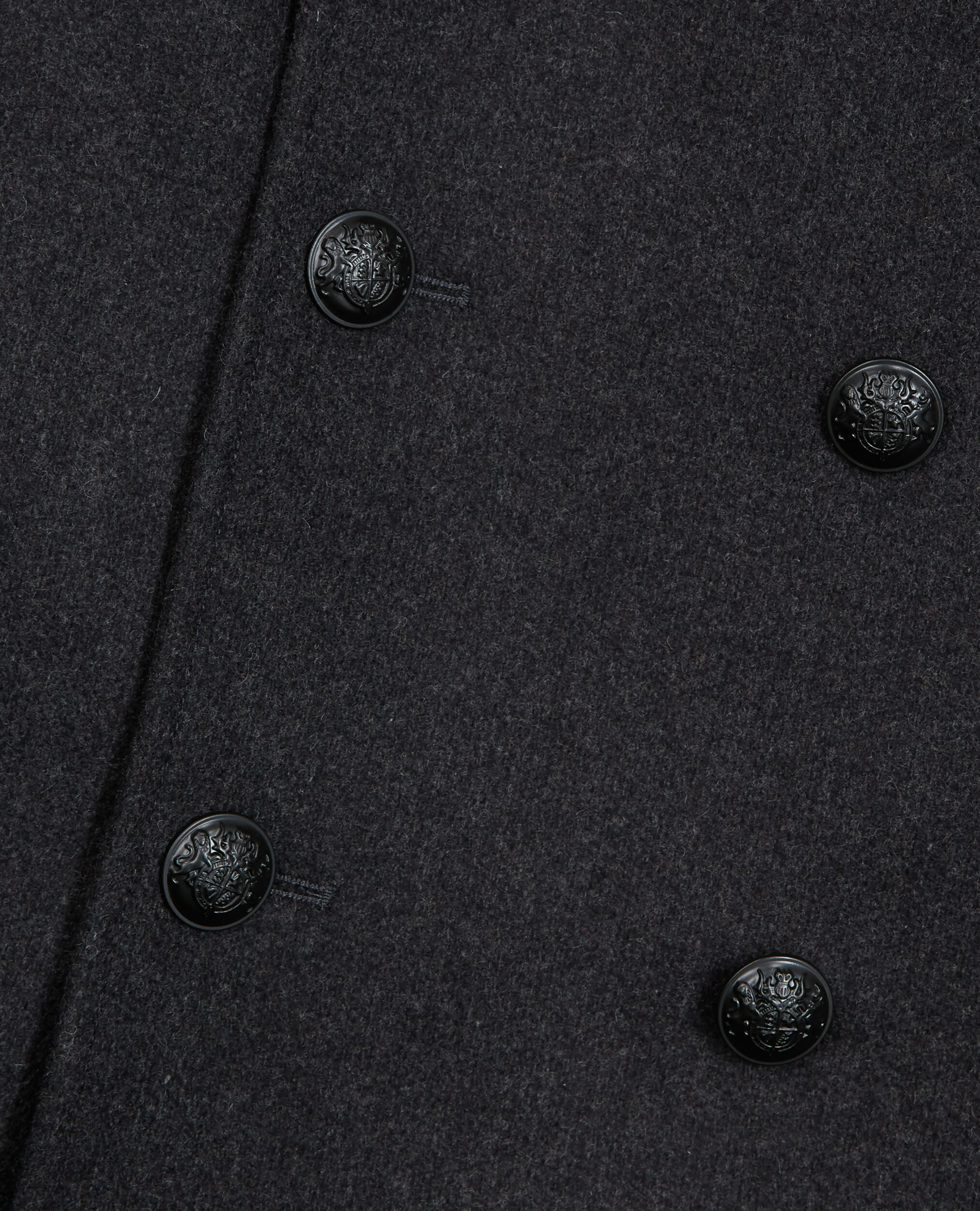Gray wool coat, DARK GREY, hi-res image number null