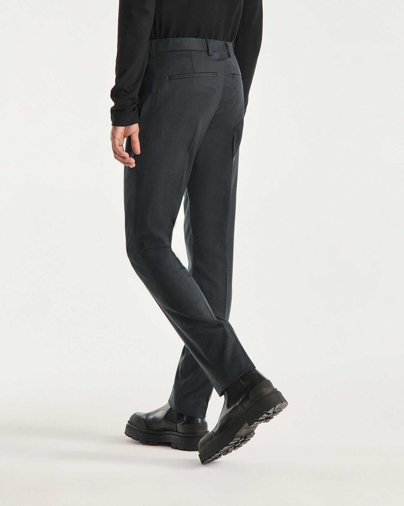The Kooples HOMME VERT BOUTEILLE pantalon costume laine vert bouteille