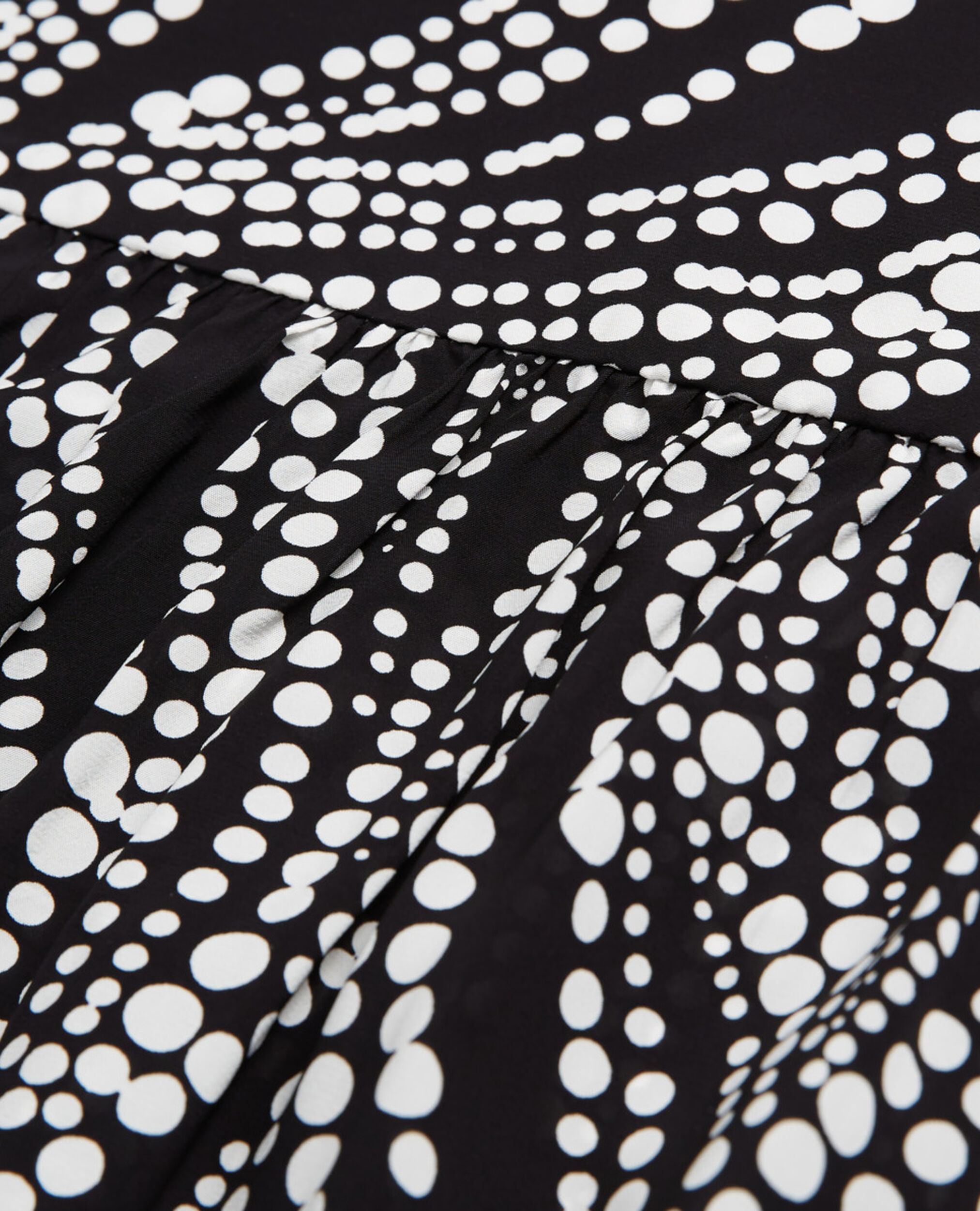 Short printed skirt, BLACK WHITE, hi-res image number null
