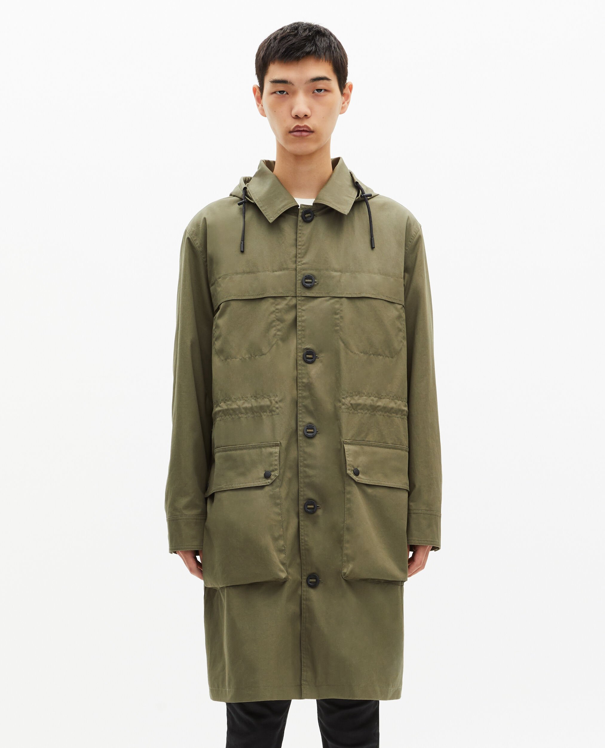 Parka à capuche kaki, KAKI, hi-res image number null