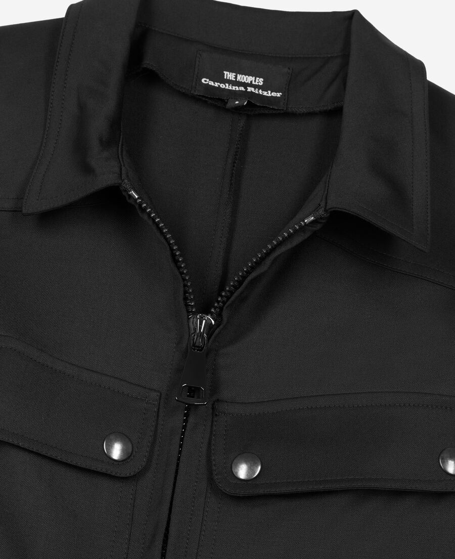 The Kooples WOMEN BLACK black wool the kooples x carolina ritzler jumpsuit