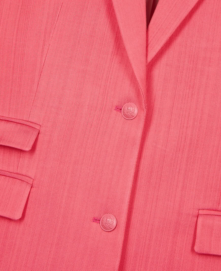 The Kooples F RETRO PINK fuchsia suit jacket