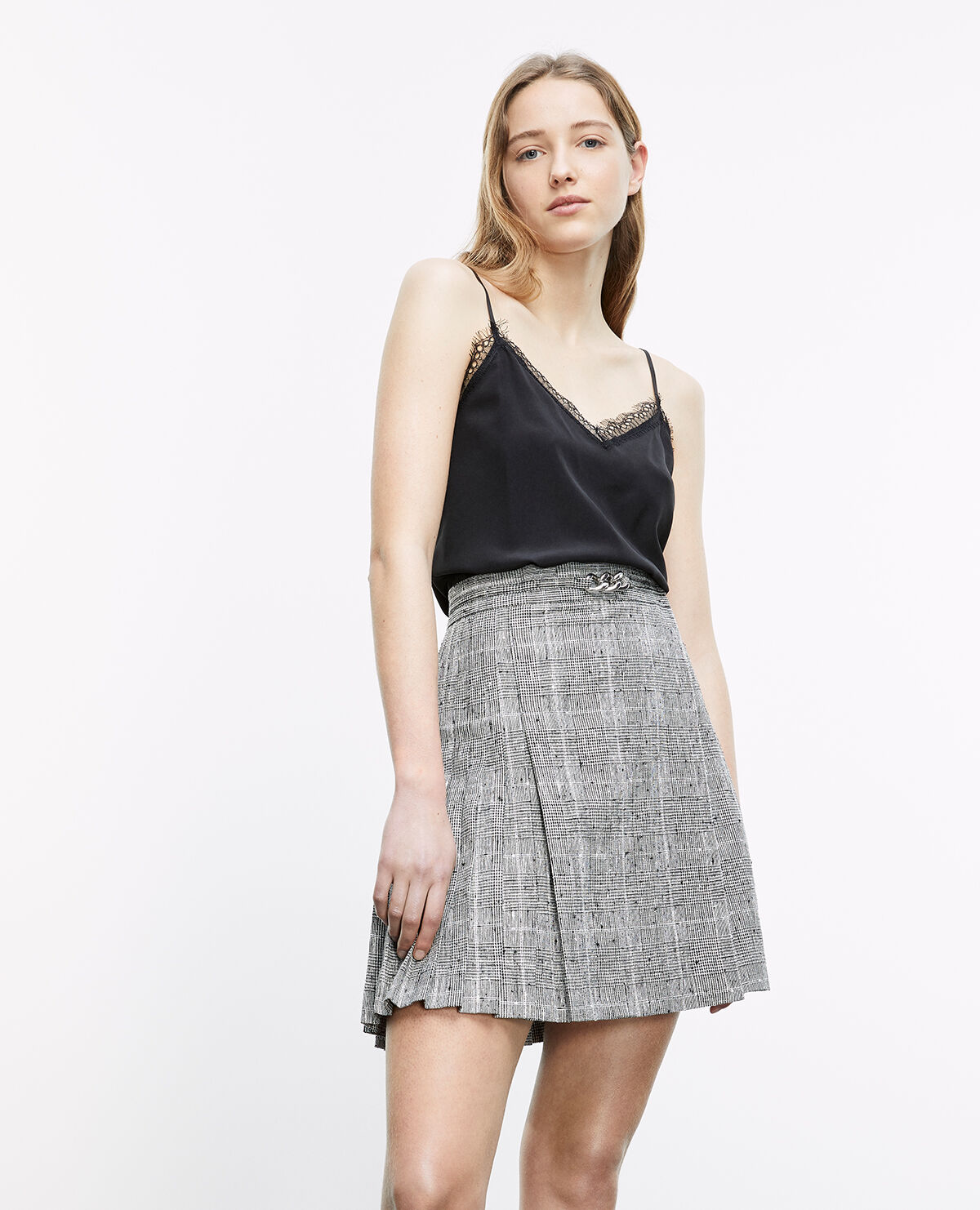Mini pleated deals skirt wool