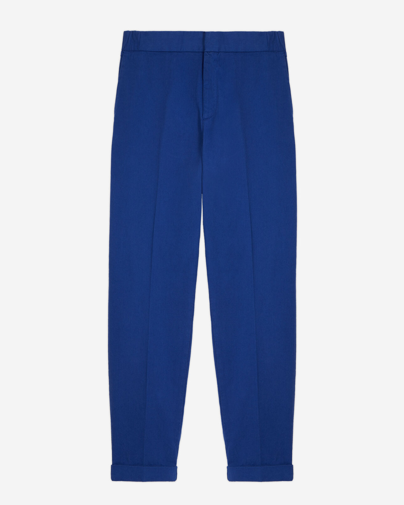 The Kooples HOMME BLUE pantalon bleu en coton