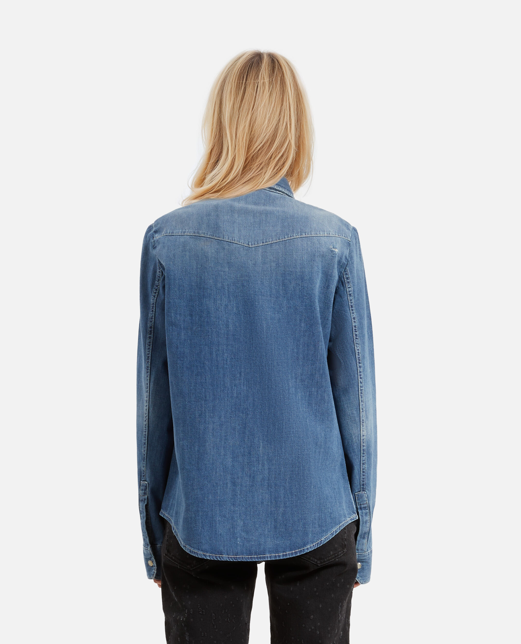 Chemise en denim bleue, USED, hi-res image number null