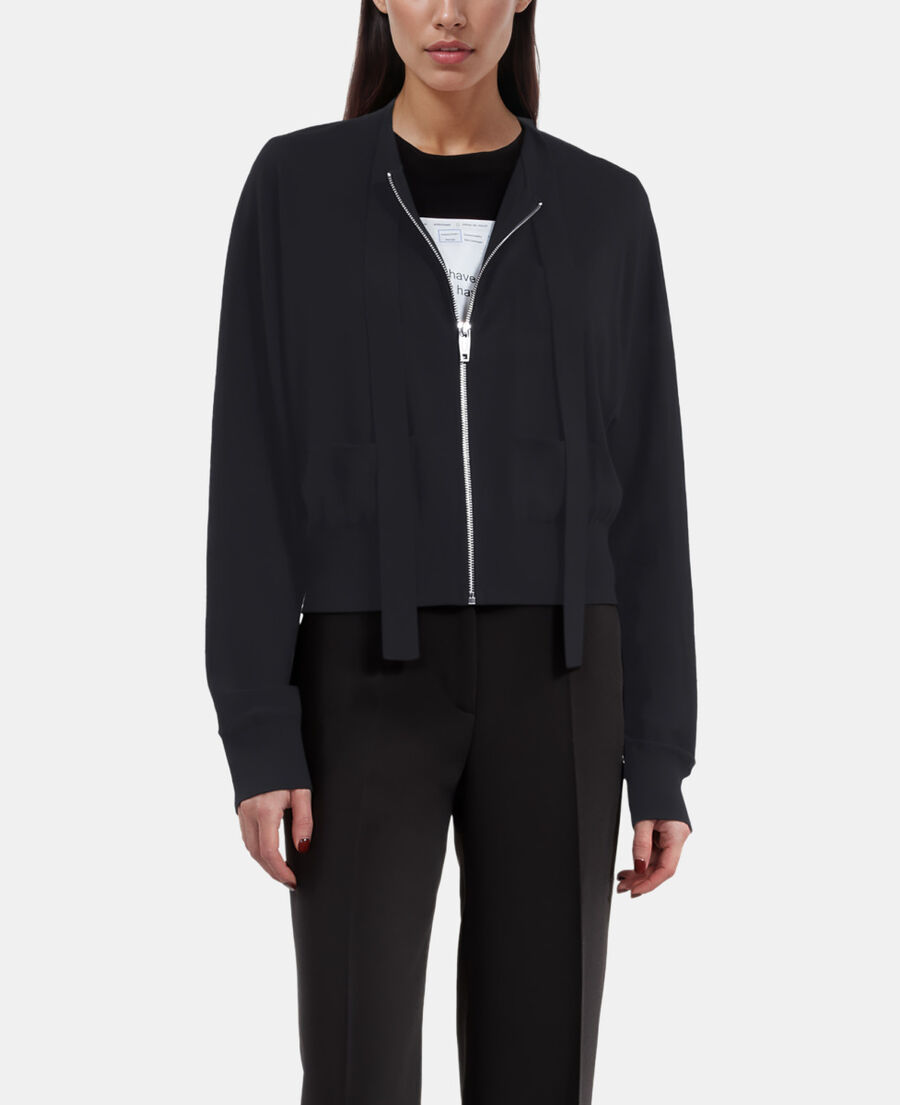 The Kooples FEMME BLACK cardigan en laine noir