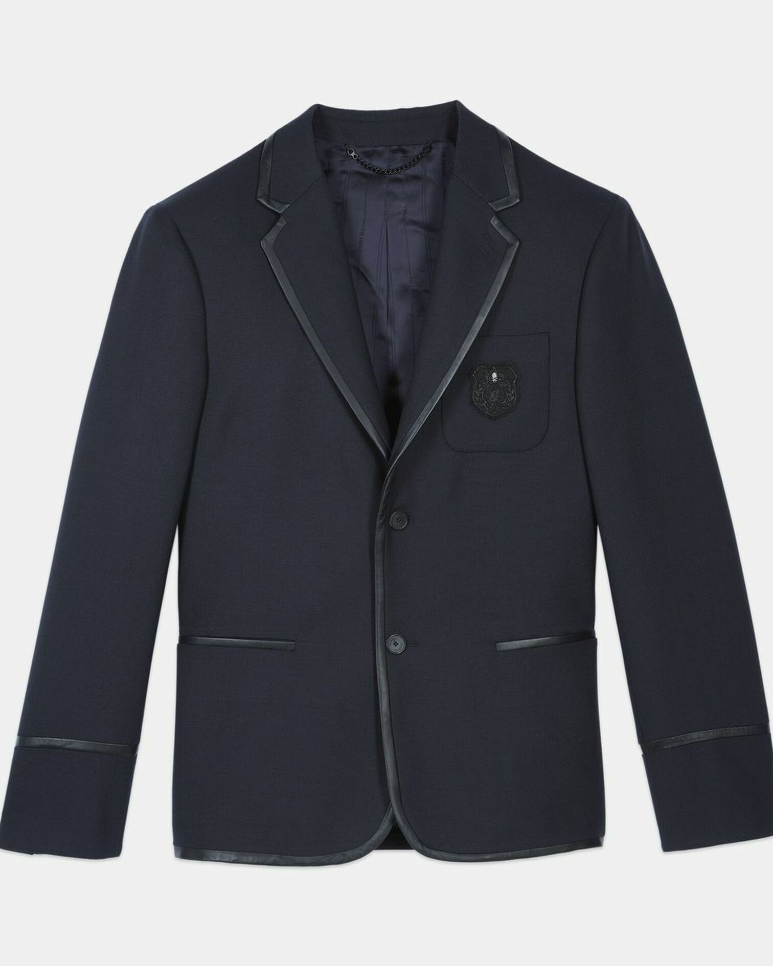 Veste en laine mélangée bleu marine, DARK NAVY, hi-res image number null