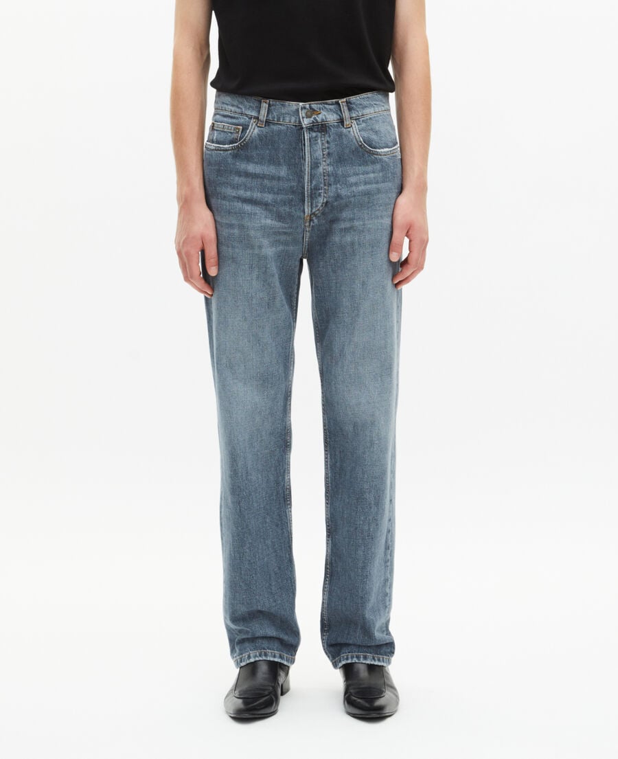 The Kooples MEN BLUE light blue straight jeans
