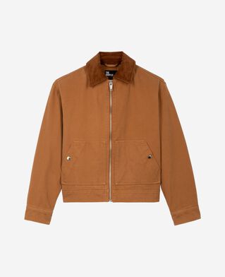 The Kooples F CAMEL camel cotton embroidered back jacket
