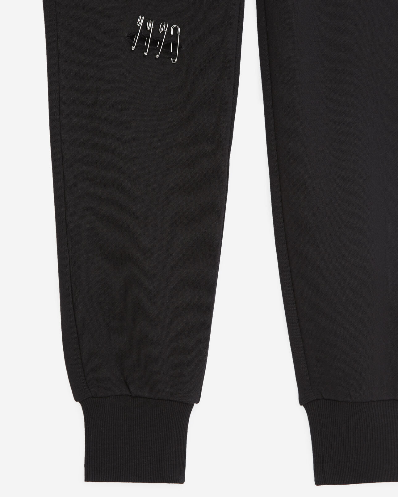 The Kooples FEMME BLACK jogging noir à détails épingles