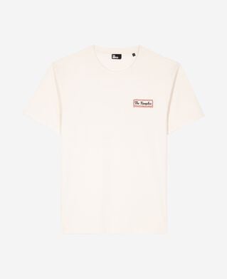 The Kooples H LIGHT BEIGE t-shirt with beige via prony screen print