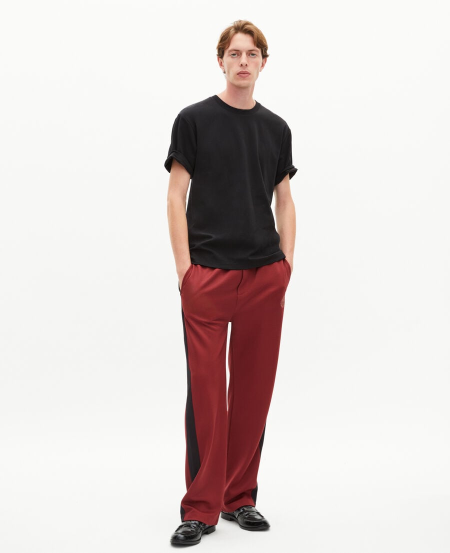 The Kooples H BURGUNDY wide burgundy jogging bottoms