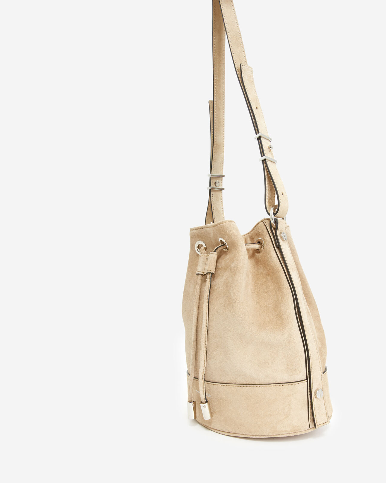 The Kooples DAMEN BEIGE tasche medium tina leder beige