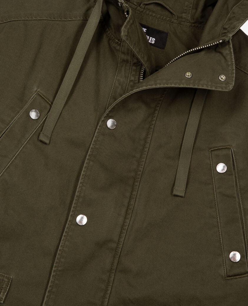 The Kooples HERREN KAKI khaki parka mit kapuze