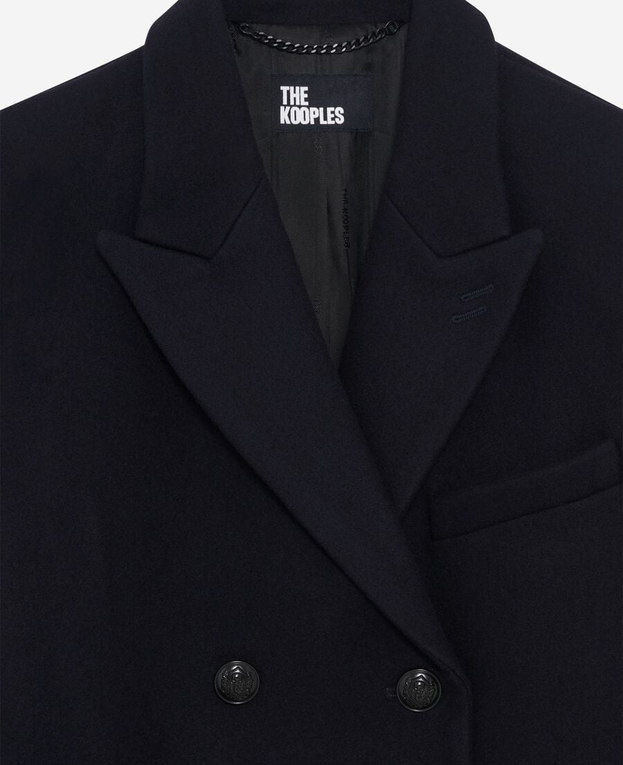 The Kooples MUJER NAVY abrigo largo azul marino