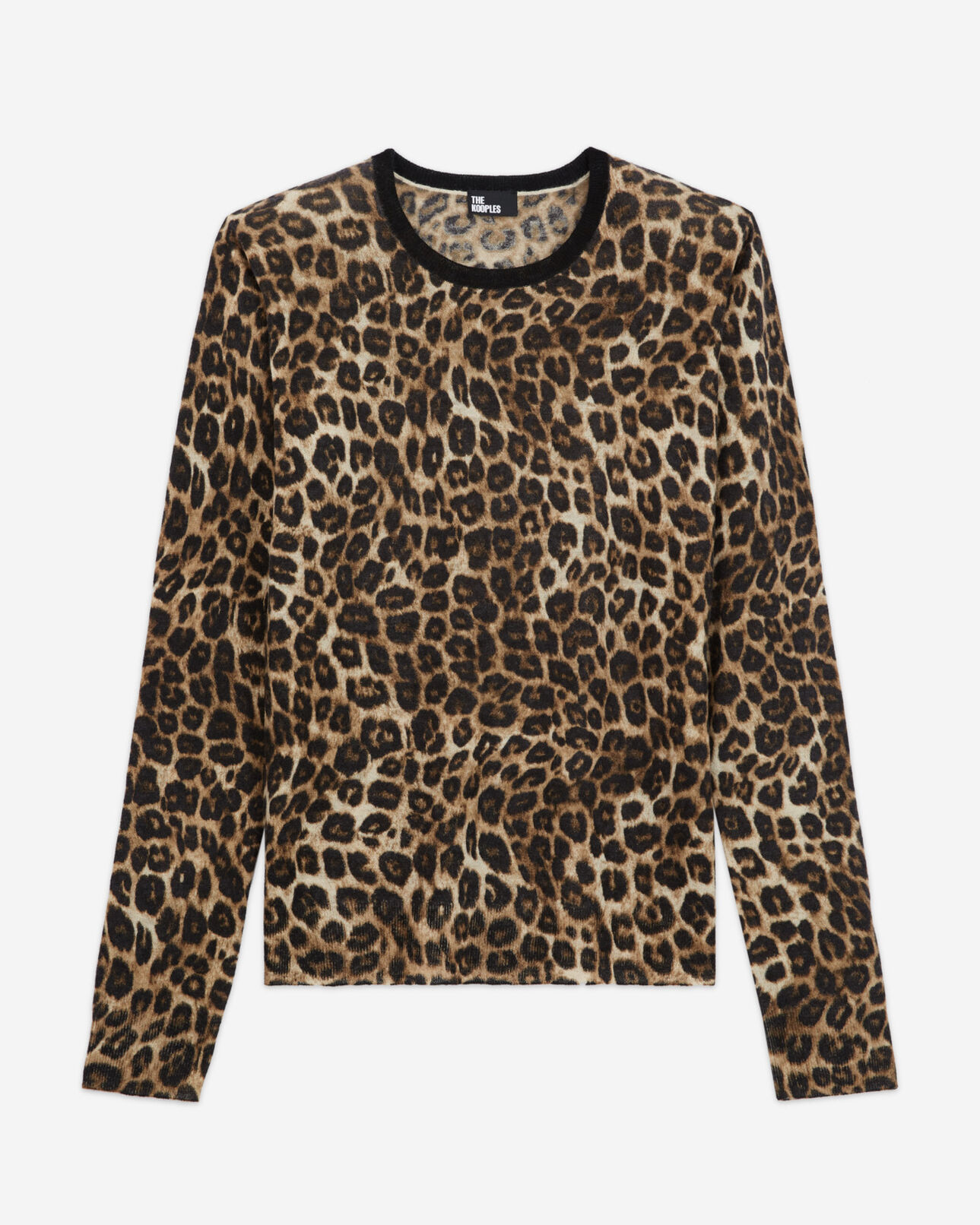 The Kooples WOMEN LEOPARD leopard print cashmere sweater