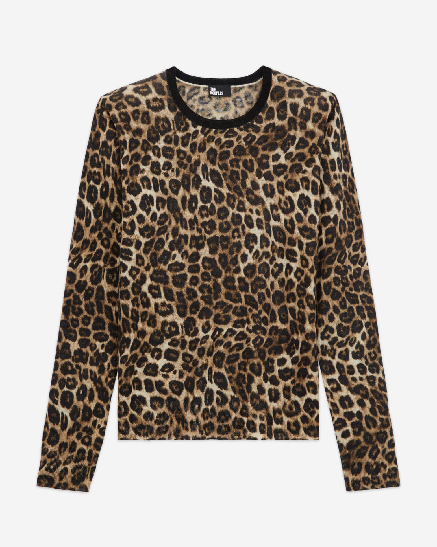 Leopard print cashmere sweater, LEOPARD, hi-res image number null