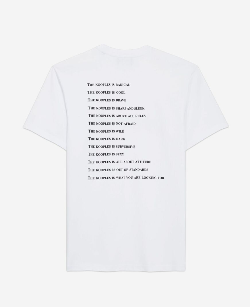 The Kooples HOMME WHITE t-shirt what is blanc