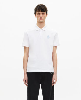 The Kooples HOMME WHITE polo en piqué col classique blanc