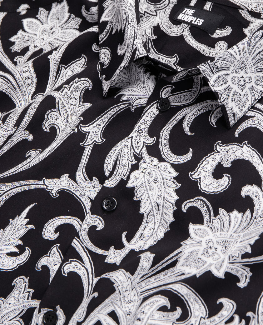 The Kooples HOMBRE BLACK WHITE camisa estampada