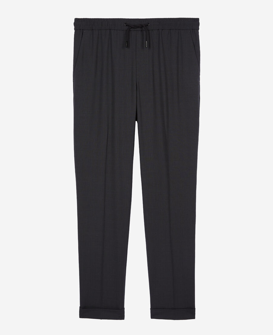 The Kooples HERREN DARK GREY graue hose mit karomuster