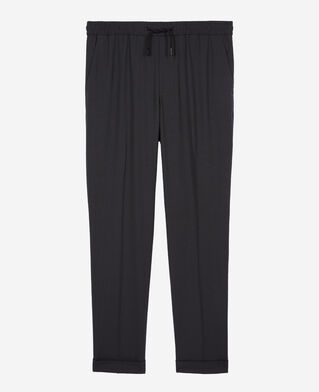 The Kooples HERREN DARK GREY graue hose mit karomuster