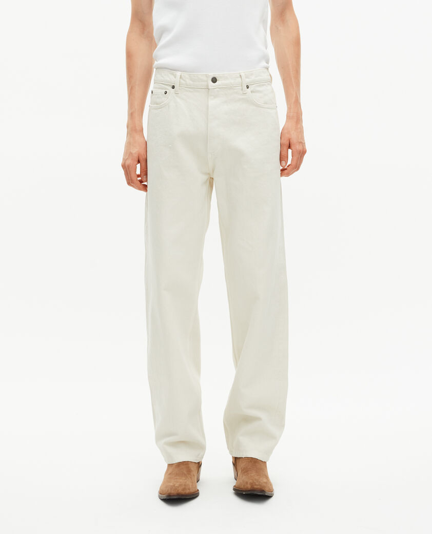 The Kooples HOMME ECRU jean droit &eacute;cru