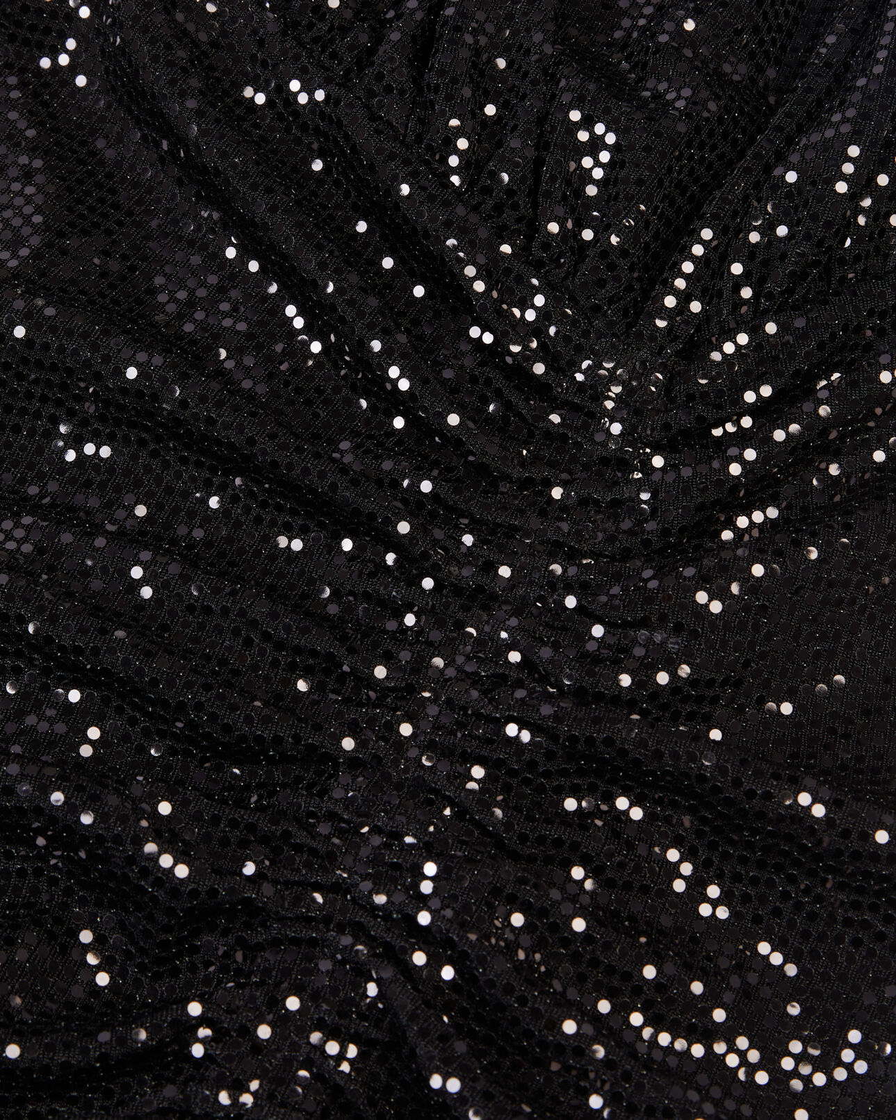 The Kooples FEMME BLACK robe courte à paillettes noire
