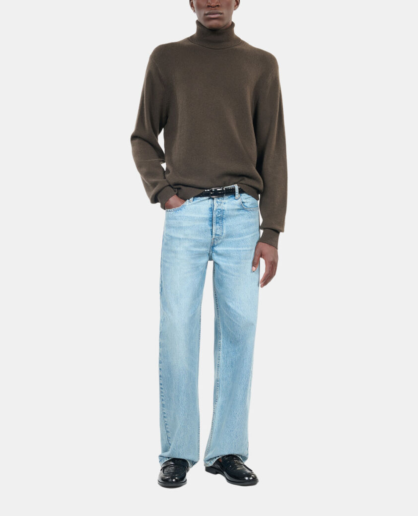 The Kooples HOMME KAKI pull en cachemire kaki