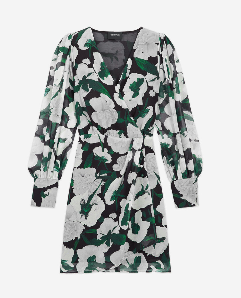 The Kooples DAMEN ECRU kurzes bedrucktes kleid
