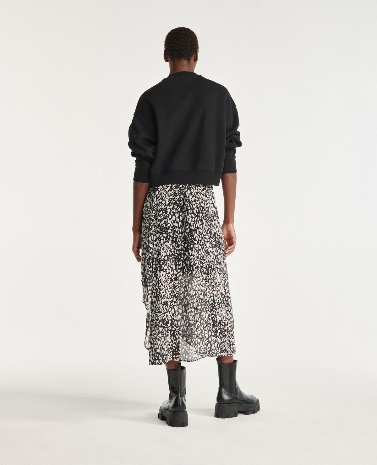 Jupe fluide leopard outlet