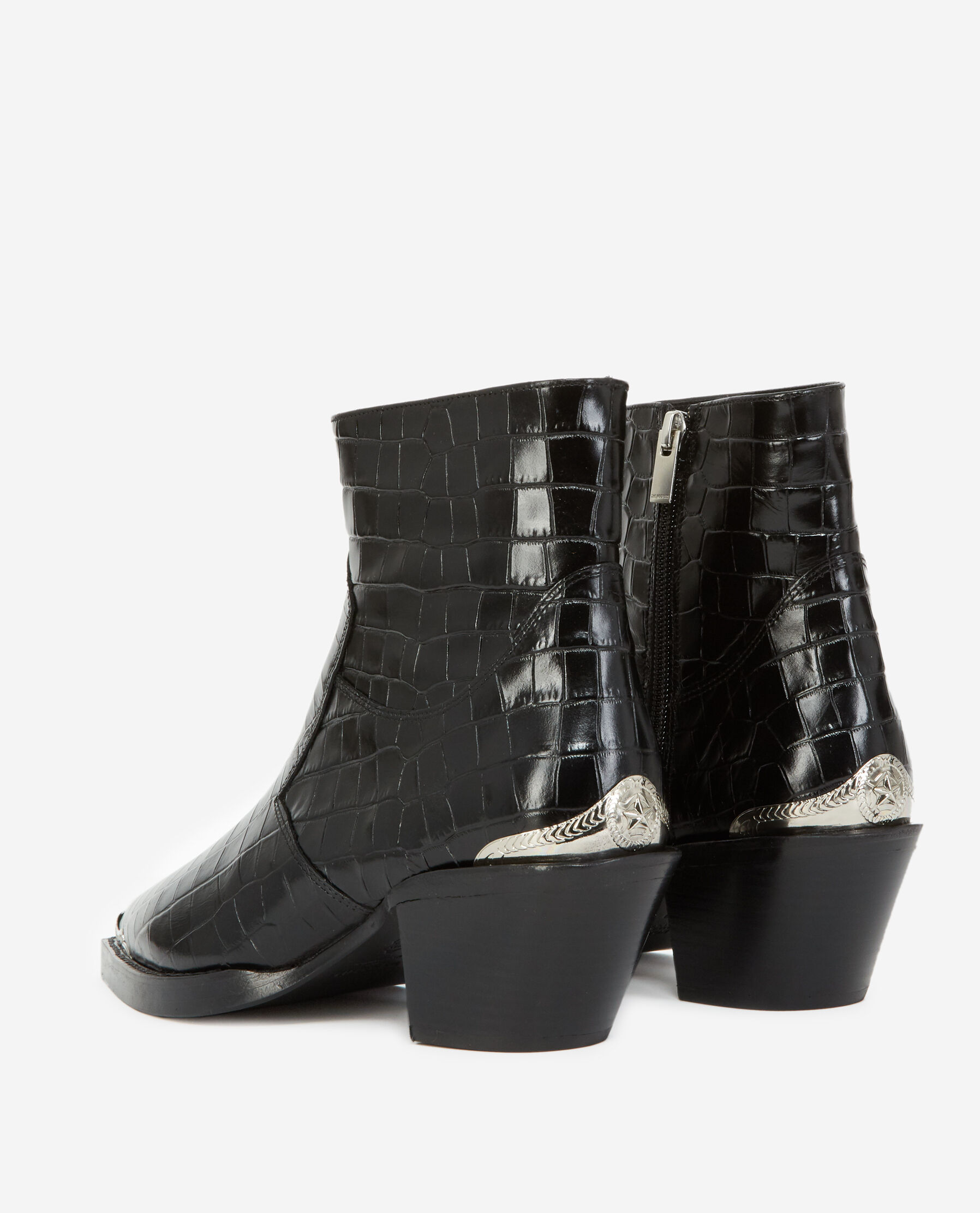 Crocodile skin ankle hotsell boots