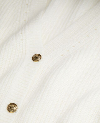 The Kooples F ECRU ecru wool-blend cardigan