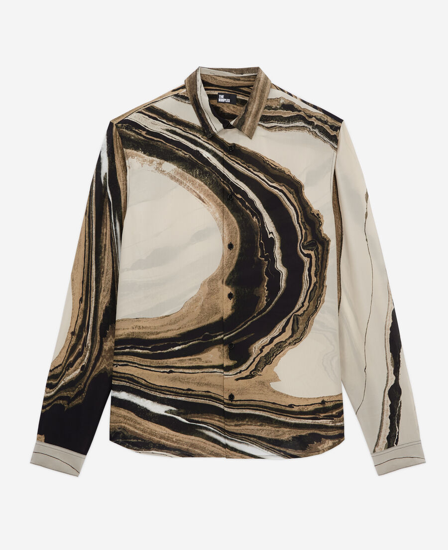 printed silk shirt