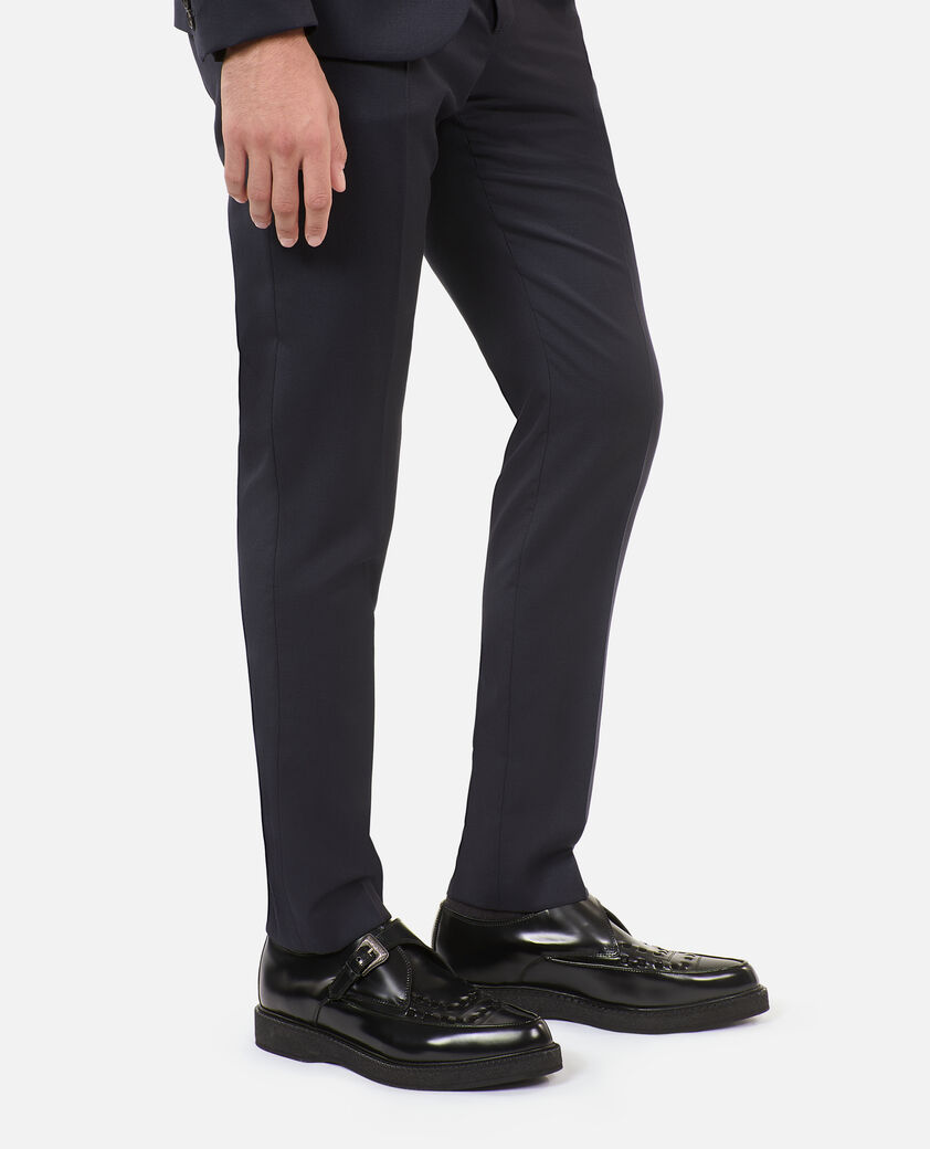 The Kooples MEN BLACK black leather derbies with buckle