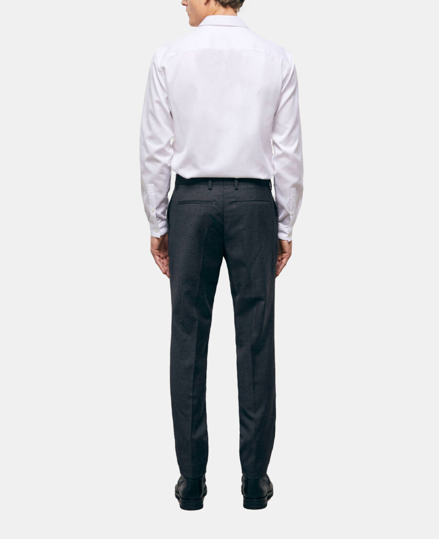 black wool suit pants