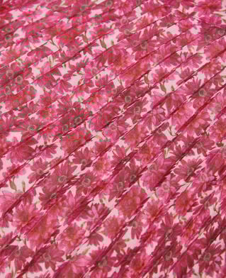 The Kooples WOMEN PINK printed pleated long skirt