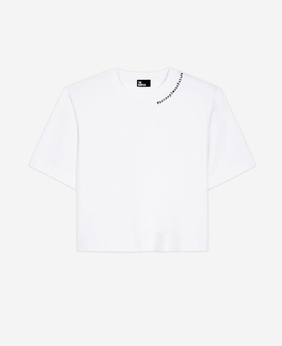 t-shirt logo blanc