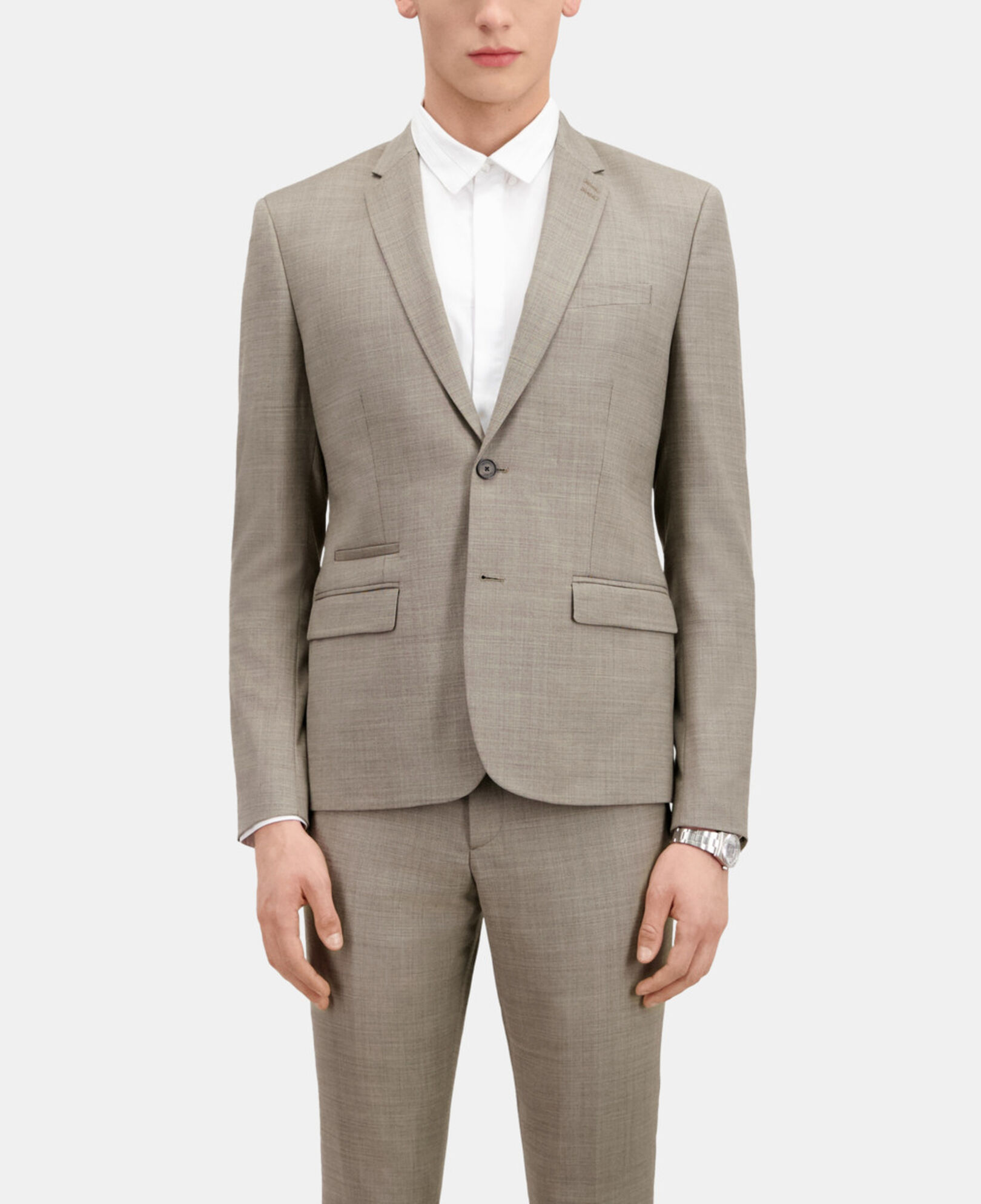 The Kooples HOMBRE BEIGE chaqueta traje beige lana