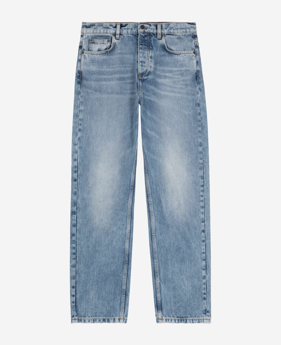The Kooples HERREN BABY BLUE gerade geschnittene jeans in hellblau