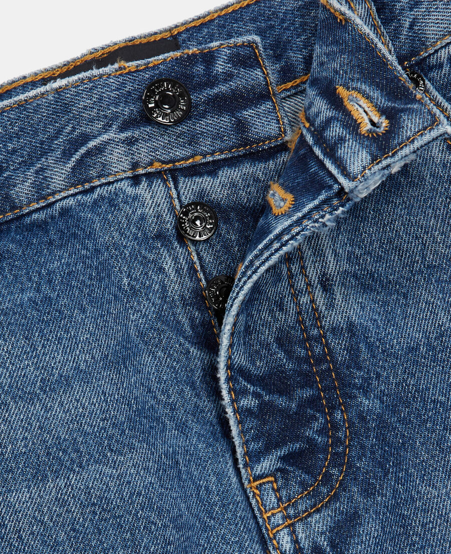 The Kooples HOMME BLUE DENIM jean droit bleu